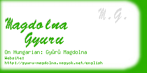 magdolna gyuru business card